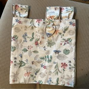 Longaberger Valances Set of 2 Botanical Fields